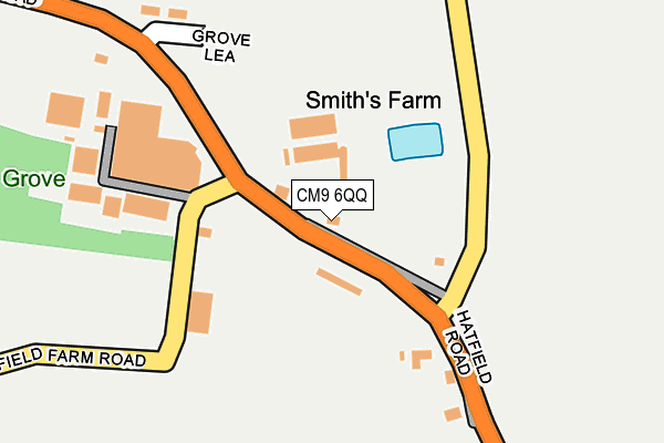 CM9 6QQ map - OS OpenMap – Local (Ordnance Survey)