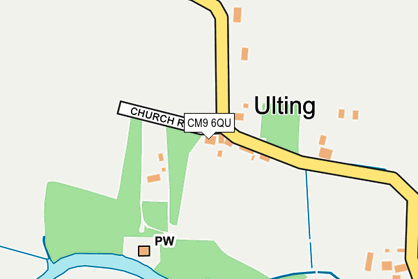 CM9 6QU map - OS OpenMap – Local (Ordnance Survey)