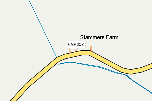 CM9 6QZ map - OS OpenMap – Local (Ordnance Survey)