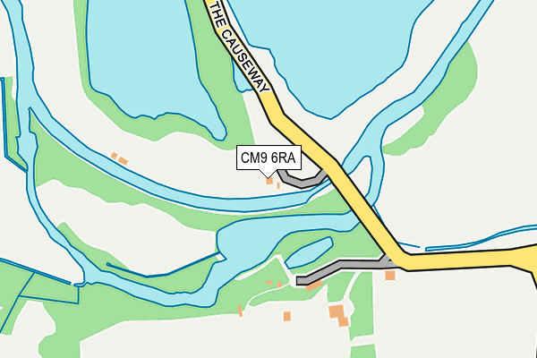 CM9 6RA map - OS OpenMap – Local (Ordnance Survey)