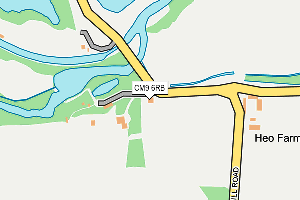 CM9 6RB map - OS OpenMap – Local (Ordnance Survey)
