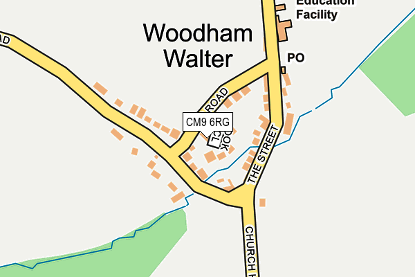 CM9 6RG map - OS OpenMap – Local (Ordnance Survey)