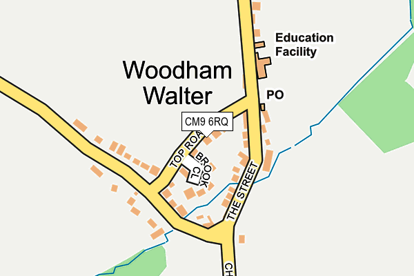 CM9 6RQ map - OS OpenMap – Local (Ordnance Survey)