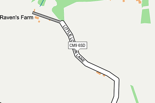 CM9 6SD map - OS OpenMap – Local (Ordnance Survey)