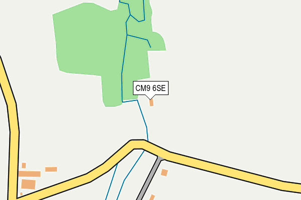 CM9 6SE map - OS OpenMap – Local (Ordnance Survey)
