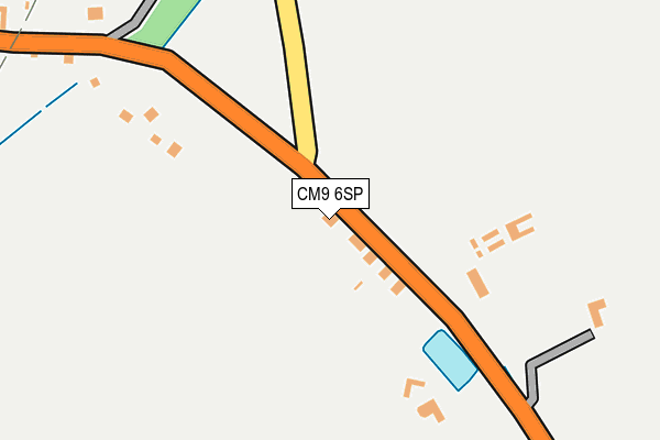 CM9 6SP map - OS OpenMap – Local (Ordnance Survey)
