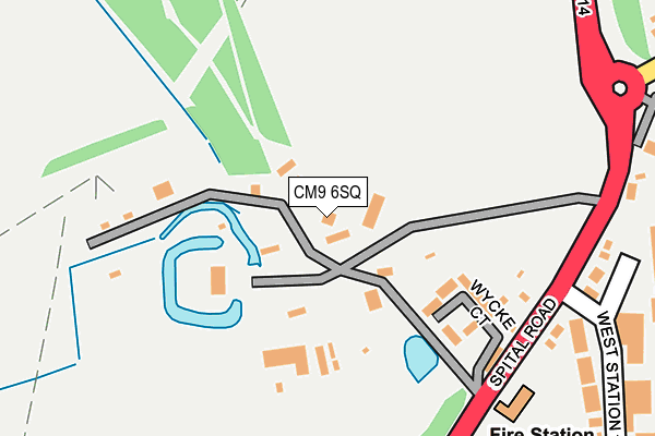 CM9 6SQ map - OS OpenMap – Local (Ordnance Survey)