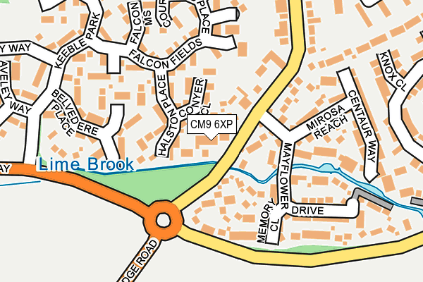CM9 6XP map - OS OpenMap – Local (Ordnance Survey)