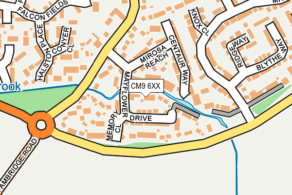 CM9 6XX map - OS OpenMap – Local (Ordnance Survey)