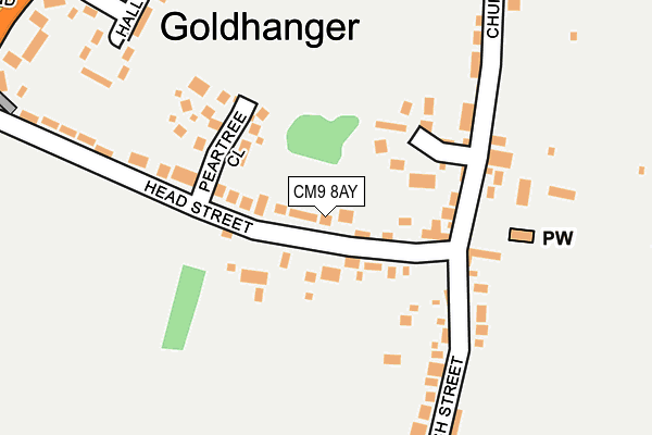 CM9 8AY map - OS OpenMap – Local (Ordnance Survey)
