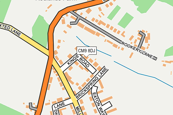 CM9 8DJ map - OS OpenMap – Local (Ordnance Survey)