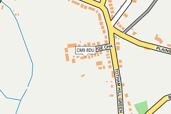 CM9 8DU map - OS OpenMap – Local (Ordnance Survey)