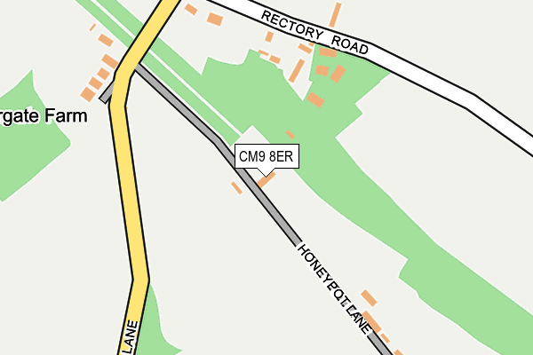 CM9 8ER map - OS OpenMap – Local (Ordnance Survey)