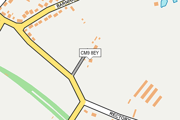 CM9 8EY map - OS OpenMap – Local (Ordnance Survey)