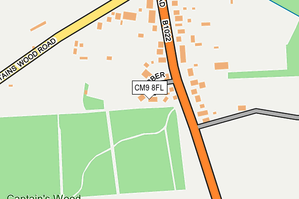 CM9 8FL map - OS OpenMap – Local (Ordnance Survey)