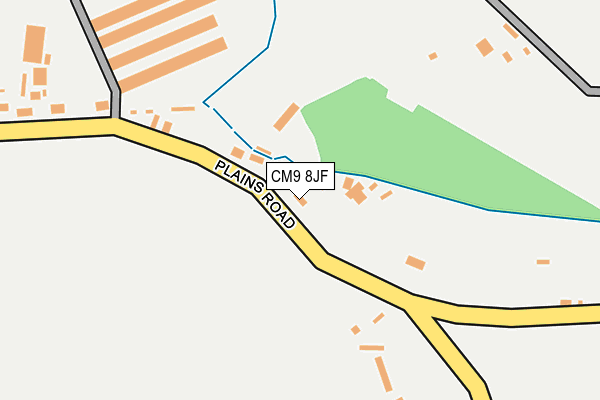 CM9 8JF map - OS OpenMap – Local (Ordnance Survey)