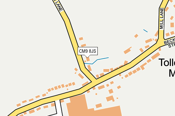 CM9 8JS map - OS OpenMap – Local (Ordnance Survey)