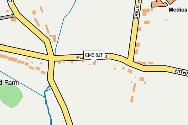 CM9 8JT map - OS OpenMap – Local (Ordnance Survey)
