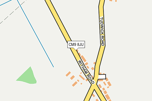 CM9 8JU map - OS OpenMap – Local (Ordnance Survey)