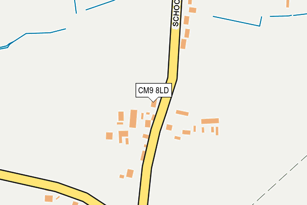 CM9 8LD map - OS OpenMap – Local (Ordnance Survey)