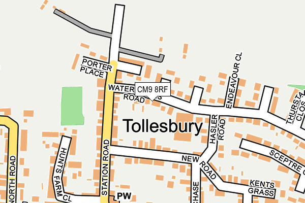 CM9 8RF map - OS OpenMap – Local (Ordnance Survey)