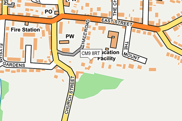 CM9 8RT map - OS OpenMap – Local (Ordnance Survey)