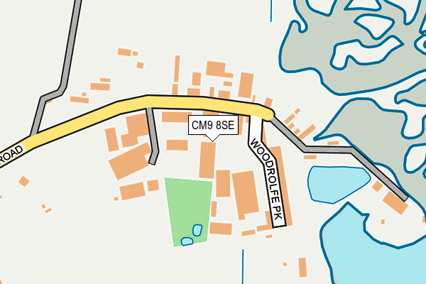 CM9 8SE map - OS OpenMap – Local (Ordnance Survey)