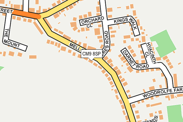 CM9 8SP map - OS OpenMap – Local (Ordnance Survey)
