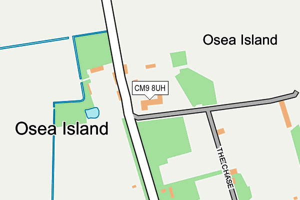 CM9 8UH map - OS OpenMap – Local (Ordnance Survey)