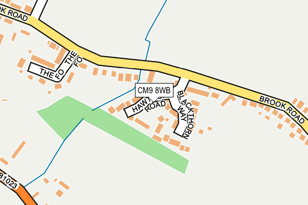 CM9 8WB map - OS OpenMap – Local (Ordnance Survey)