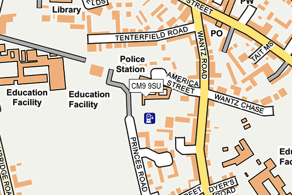 CM9 9SU map - OS OpenMap – Local (Ordnance Survey)