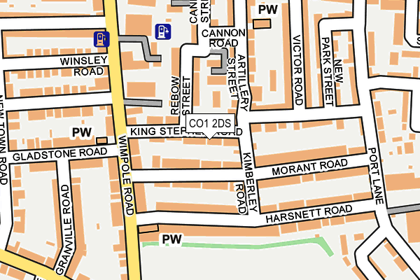 CO1 2DS map - OS OpenMap – Local (Ordnance Survey)
