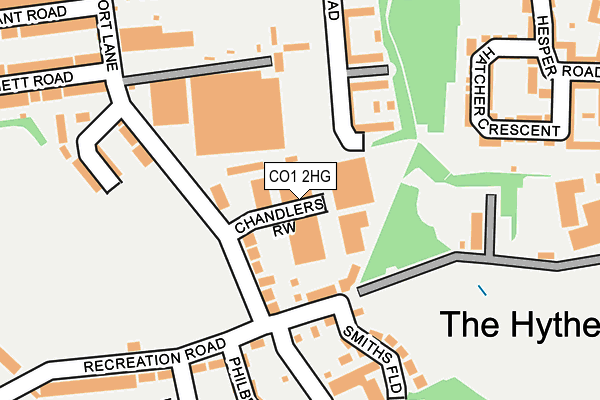 Map of CHANDLERS ROW (MANAGEMENT) LIMITED at local scale