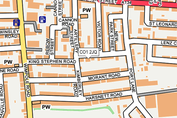 CO1 2JQ map - OS OpenMap – Local (Ordnance Survey)