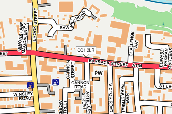 CO1 2LR map - OS OpenMap – Local (Ordnance Survey)
