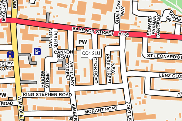 CO1 2LU map - OS OpenMap – Local (Ordnance Survey)