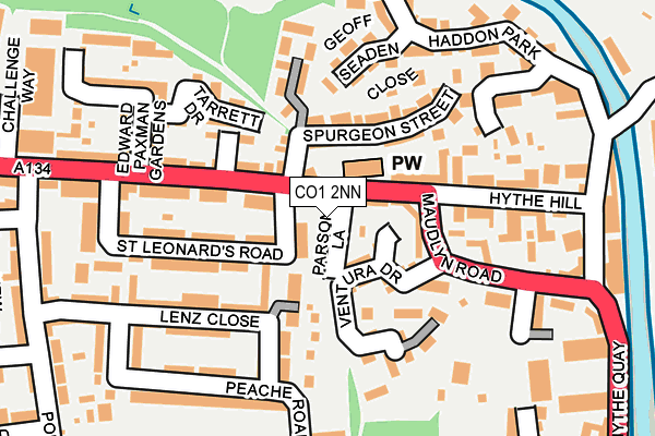 CO1 2NN map - OS OpenMap – Local (Ordnance Survey)