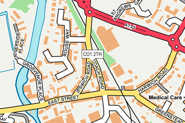 CO1 2TH map - OS OpenMap – Local (Ordnance Survey)
