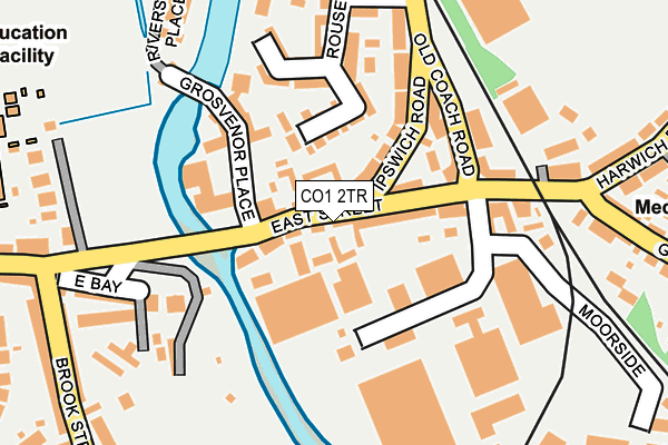 CO1 2TR map - OS OpenMap – Local (Ordnance Survey)