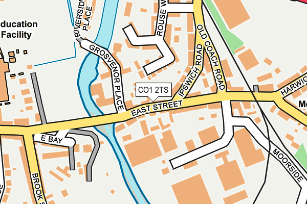 CO1 2TS map - OS OpenMap – Local (Ordnance Survey)
