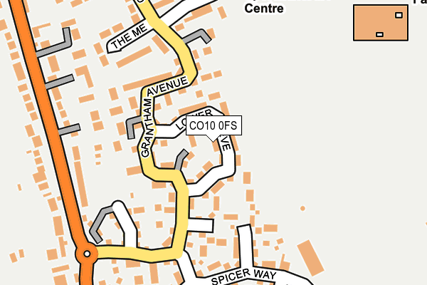 CO10 0FS map - OS OpenMap – Local (Ordnance Survey)