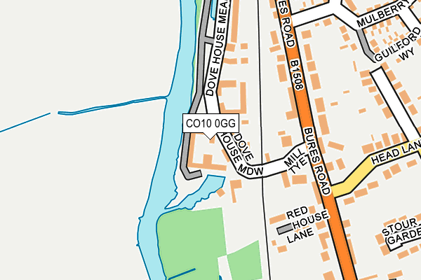 CO10 0GG map - OS OpenMap – Local (Ordnance Survey)