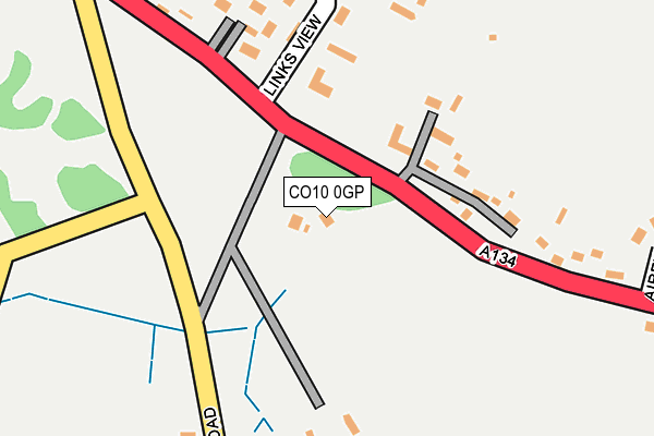 CO10 0GP map - OS OpenMap – Local (Ordnance Survey)