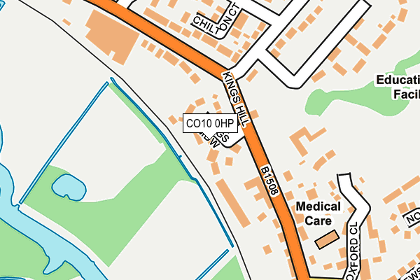 CO10 0HP map - OS OpenMap – Local (Ordnance Survey)