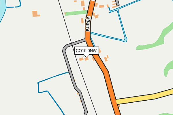 CO10 0NW map - OS OpenMap – Local (Ordnance Survey)