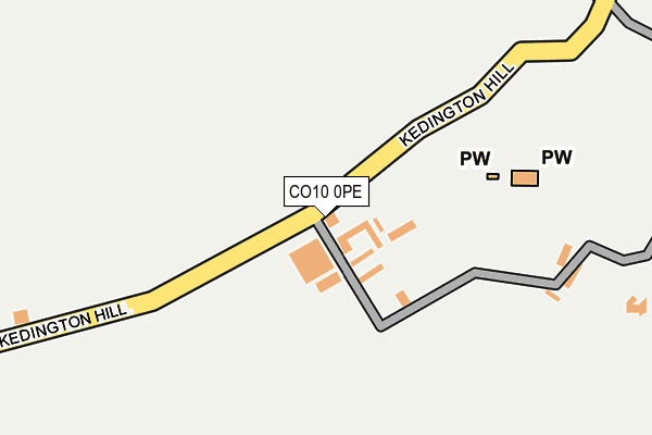 CO10 0PE map - OS OpenMap – Local (Ordnance Survey)