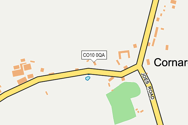 CO10 0QA map - OS OpenMap – Local (Ordnance Survey)