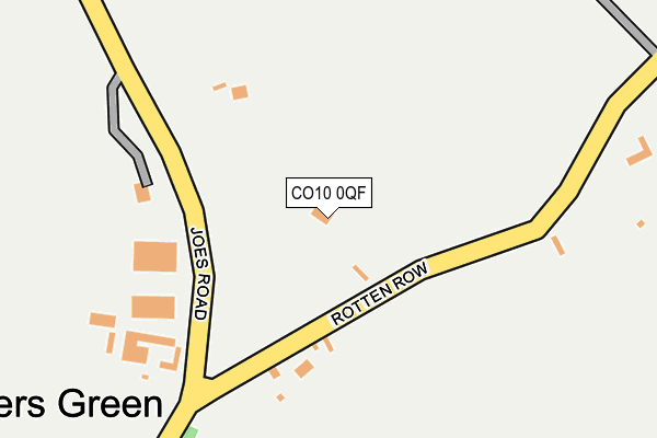 CO10 0QF map - OS OpenMap – Local (Ordnance Survey)