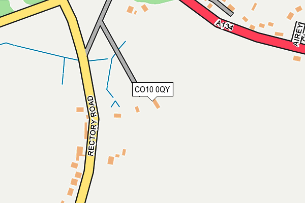 CO10 0QY map - OS OpenMap – Local (Ordnance Survey)