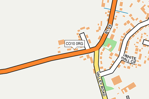 CO10 0RG map - OS OpenMap – Local (Ordnance Survey)